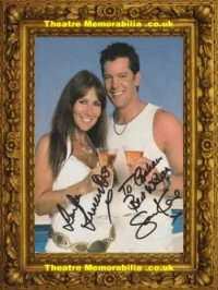 Linda Lusardi + Sam Kane Autograph Signed Picture Model + Actor