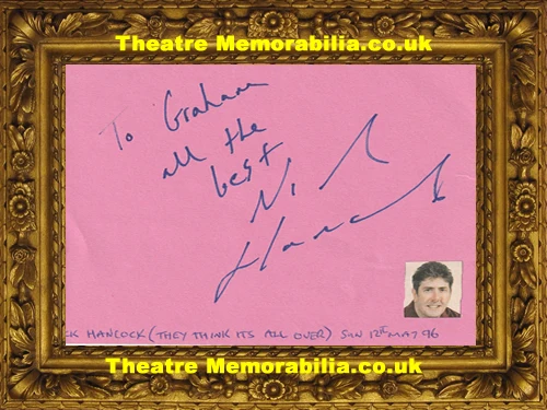 Nick Hancock autograph signed sheet, They Think It's All Over - image 2