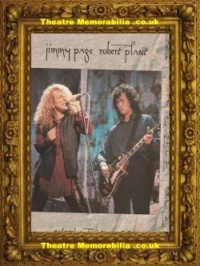 Jimmy Page + Robert Plant Tour Programme Brochure + Ticket 1998