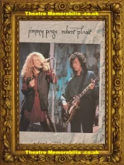Jimmy Page + Robert Plant Tour Programme Brochure + Ticket 1998
