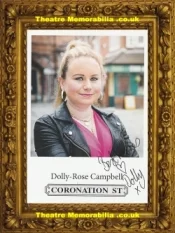 Dolly Rose Campbell Autograph Signed Picture – Coronation Street