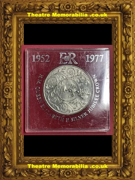  Queens Silver Jubillee Crown Coin – 1952 – 1977 - Theatre Memorabilia - Theatre Programmes Theatre Memorabilia - Theatre Programmes