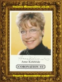 Anne Kirkbride Autograph Signed Picture – Coronation Street