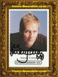 Antony Cotton Autograph Signed Picture – Coronation Street