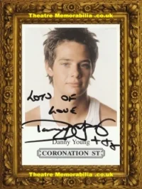 Danny Young Autograph Signed Picture – Coronation Street