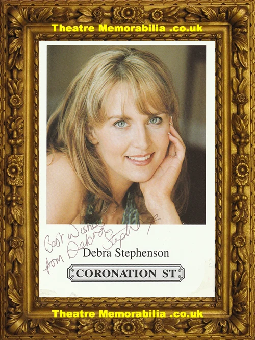 Debra Stephenson signed Coronation Street cast card - image 2