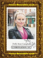 Dolly Rose Campbell Autograph Signed Picture – Coronation Street