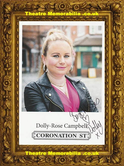 Dolly Rose Campbell signed Coronation Street cast card - image 2