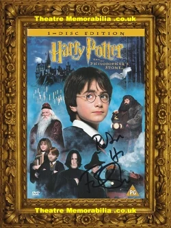 Harry Potter Philosophers Stone DVD cover signed by Fiona Shaw