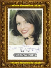 Kate Ford Autograph Signed Picture – Coronation Street