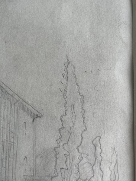 L S Lowry attributed pencil sketch, street scene 1951 - image 12