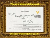 Leah Bracknell Autograph Signed Autographed Yorkshire TV Emmerdale Comp Slip