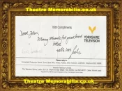 Leah Bracknell Autograph Signed Autographed Yorkshire TV Emmerdale Comp Slip
