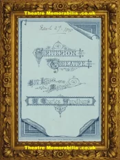 London Criterion Theatre – David Garrick – 1890