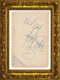 Marty Wilde Autograph Singer Autographed Signed Book Page