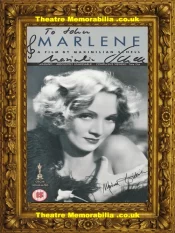 Maximilian Schell Autograph Signed VHS Cover – Marlene Dietrich