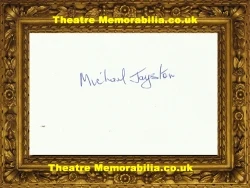 Michael Jayston autograph signed sheet, Zulu Dawn