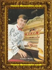 Nicholas Martin Autograph Signed Picture Photograph Wurlitzer Organist