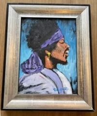 Rolf Harris Painting – Jimi Hendrix