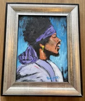 Rolf Harris Painting – Jimi Hendrix