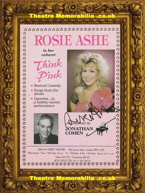 Rosie Ashe signed flyer leaflet - image 2