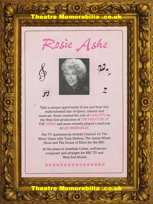 Rosie Ashe signed flyer leaflet - image 3