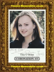Tina O Brein Autograph Signed Picture – Coronation Street