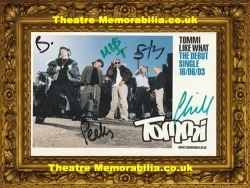 Tommi band signed picture card, Like What