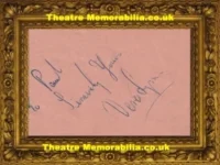 Vera Lynn Autograph Singer Autographed Signed Book Page