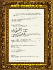 Director Of Inside Number 9 Guillem Morales Script Book Page Signed – 4
