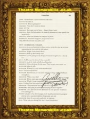 Director Of Inside Number 9 Guillem Morales Script Book Page Signed – 6