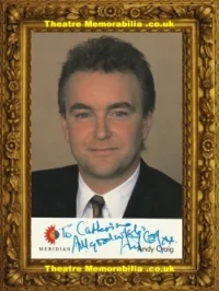 Andy Craig Autograph Signed Picture Meridian TV Presenter