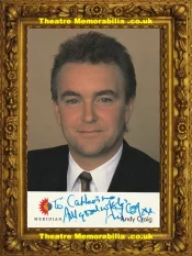 Andy Craig Autograph Signed Picture Meridian TV Presenter
