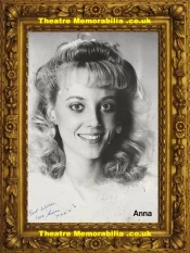 Anna Dinning Autograph Signed Picture Miss Loveley Legs Pretty Polly