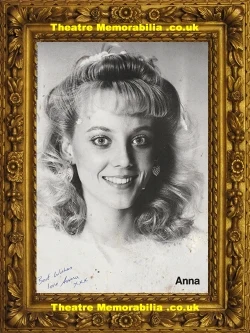 Anna Dinning signed promo card, Pretty Polly