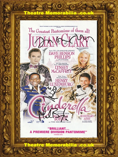 Cinderella pantomime signed programme page, Hippodrome Theatre Birmingham 2003 - image 2