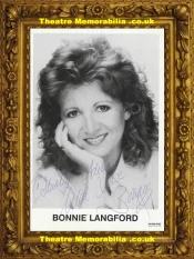 Bonnie Langford Autograph Signed Picture Doctor Who