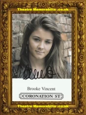 Brooke Vincent Autograph Signed Picture Coronation Street