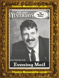 Carl Chinn signed Evening Mail picture postcard