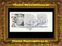 Danny La Rue Autograph Signed Picture Irish Comedian Drag Artist