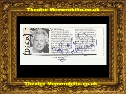 Danny La Rue signed cutting picture