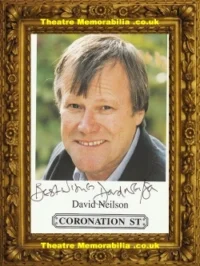 David Neilson Autograph Signed Picture Coronation Street