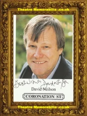David Neilson Autograph Signed Picture Coronation Street
