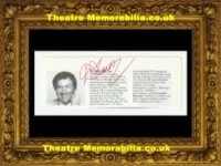 Des O’Connor Autograph Signed Comedian Singer
