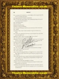 Director Of Inside Number 9 Guillem Morales Script Book Page Signed – 1