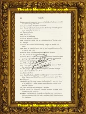 Director Of Inside Number 9 Guillem Morales Script Book Page Signed – 1