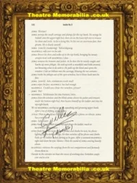 Director Of Inside Number 9 Guillem Morales Script Book Page Signed – 2