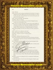 Director Of Inside Number 9 Guillem Morales Script Book Page Signed – 2