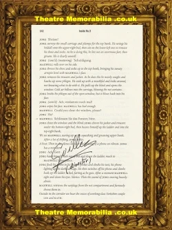 Inside Number 9 script page signed by Guillem Morales