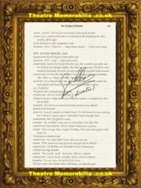 Director Of Inside Number 9 Guillem Morales Script Book Page Signed – 3